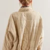 Free People Cream Quilted Jacket