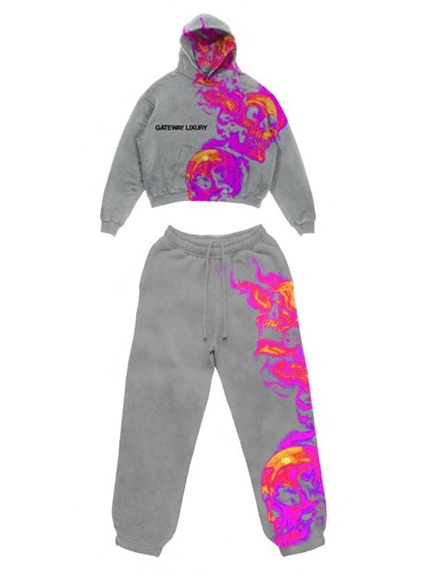 Gateway Luxury Skully Grey Tracksuit