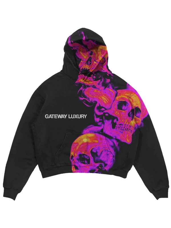 Gateway Luxury Skully Hoodie Black