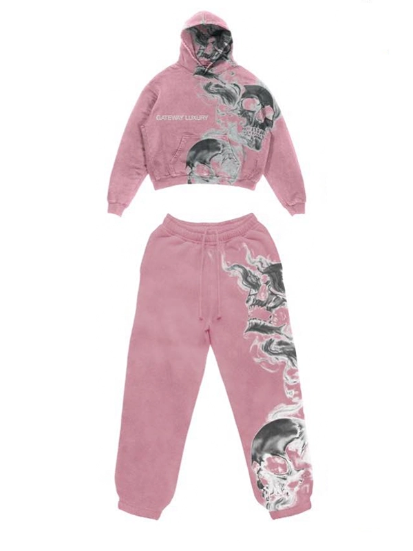 Gateway Luxury Skully Pink Tracksuit