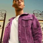 Bel-Air S02 Jabari Banks Purple Denim Jacket