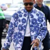 Lewis Hamilton Dior Blue and Whiite Floral Jacket