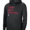 Nike Chicago Bulls Performance Spotlight On-Court Practice Black Hoodie