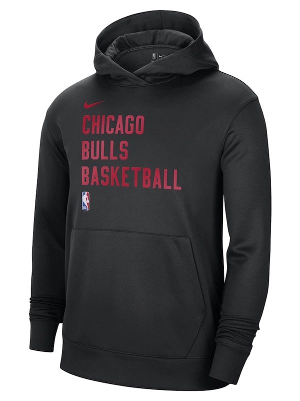 Nike Chicago Bulls Performance Spotlight On-Court Practice Black Hoodie