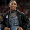 Olympics 2024 Team USA Simone Biles Black Jacket