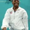 Olympics 2024 Team USA Simone Biles White Track Jacket