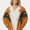 Ottway The Rarebird Brown Shearling Jacket