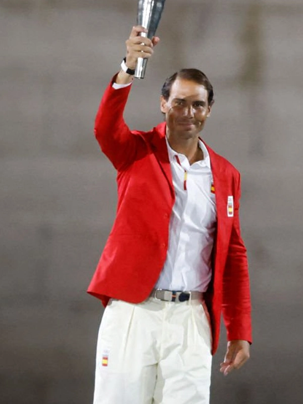 Paris 2024 Olympics Rafael Nadal Blazer Red