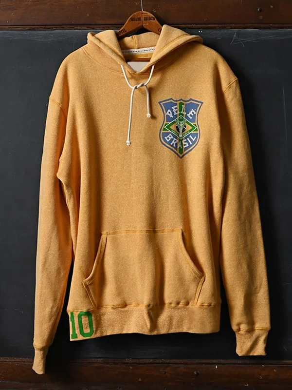 Pelé #10 Brasil Gold PO Hoody