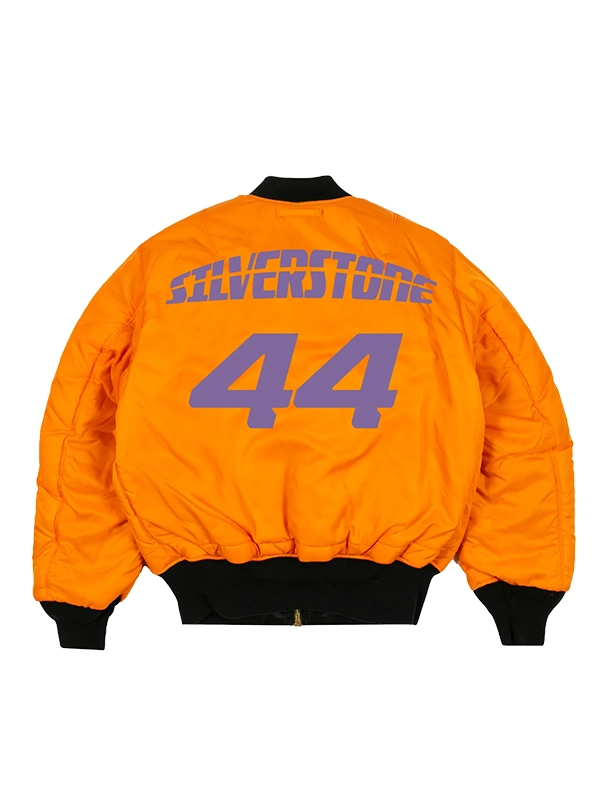 Plus44 Silverstone Reversible Orange Bomber Jacket