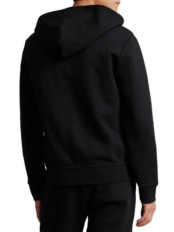 Polo Black Zip -Up Hoodie