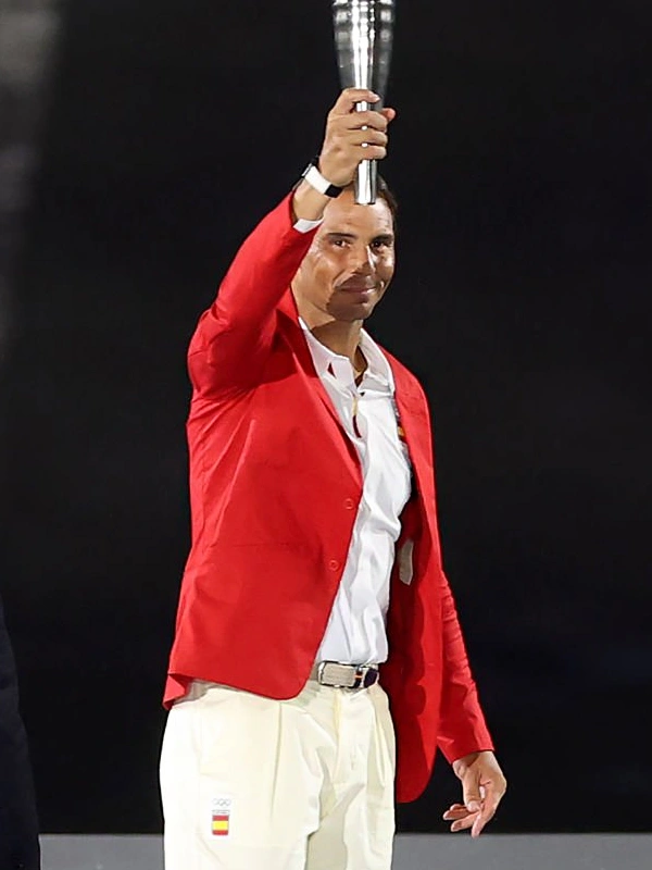 Rafael Nadal Paris 2024 Olympics Blazer Red