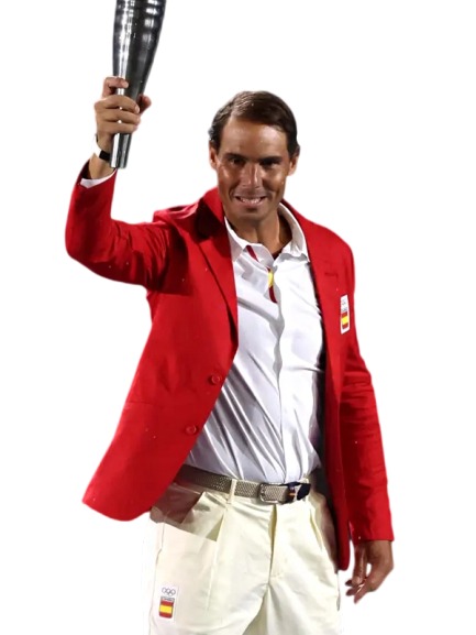 Rafael Nadal Paris 2024 Olympics Red Blazer