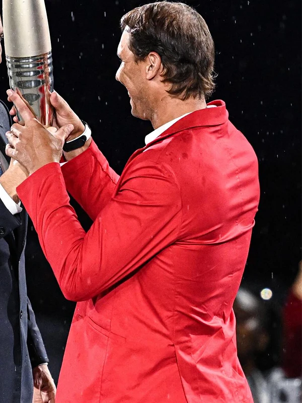 Rafael Nadal Paris 2024 Olympics Red Coat