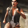 Rhea Ripley Call Of Duty Black Leather Vest