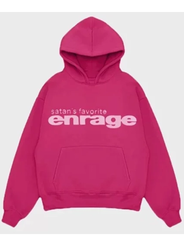 Satan’s Favorite Enrage Hoodie Pink