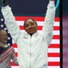 Simone Biles 2024 Olympics Team USA White Track Jacket