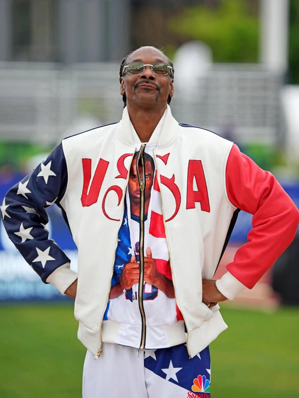 Snoop Dogg Paris 2024 Olympic USA Bomber Jacket