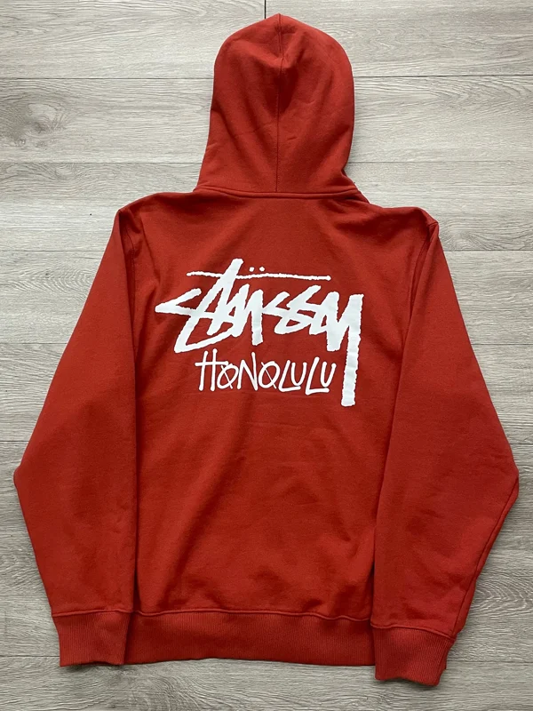 Stussy Honolulu Zip-Up Hoodie Orange