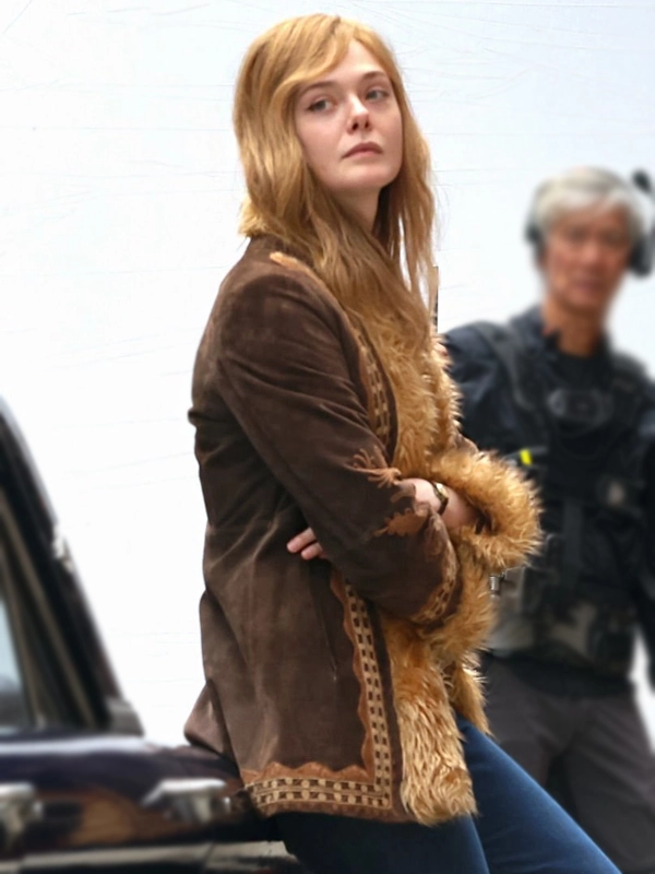 Sylvie Russo A Complete Unknown Fur Brown Suede Jacket