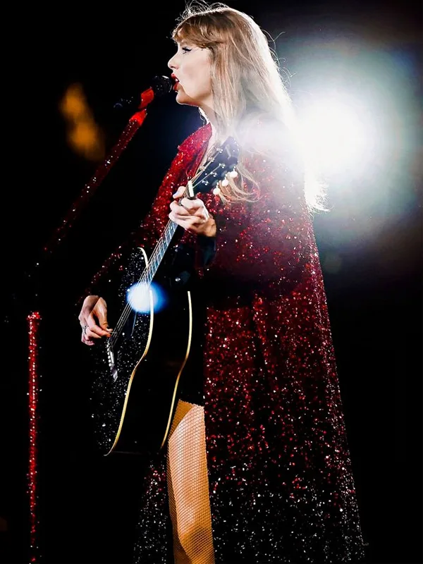 Taylor Swift The Eras Tour Amsterdam Red Sequin Coat