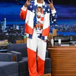 The Tonight Show 2024 Snoop Dogg USA Flag Tracksuit