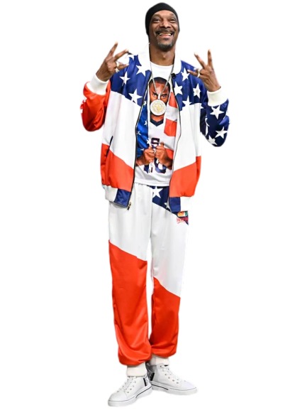 The Tonight Show 2024 Snoop Dogg USA Flag Tracksuit