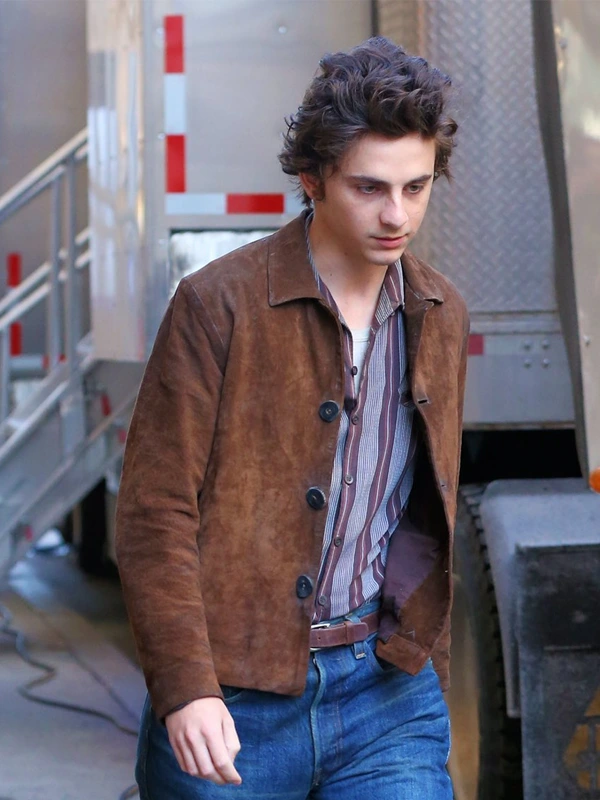 Timothée Chalamet A Complete Unknown Brown Jacket