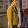 Timothée Chalamet A Complete Unknown Suede Shearling Jacket