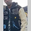 Travis Scott Fragment Cactus Jack Letterman Jacket