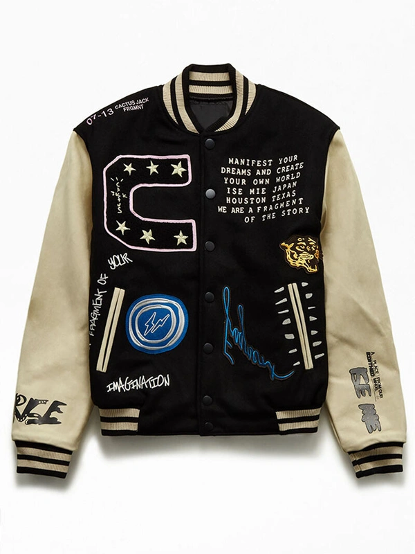 Travis Scott x Fragment Manifest Letterman Jacket