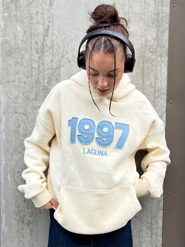 Vintage 1997 Laguna Cream Hoodie