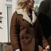 We live in Time Florence Pugh Shearling Jacket