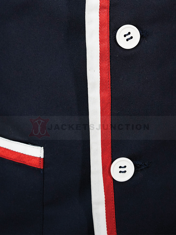 team usa flagbearer blue blazer