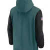 2024 PHILADELPHIA EAGLES SIDELINE PRE GAME HALF-ZIP HOODIE JACKET