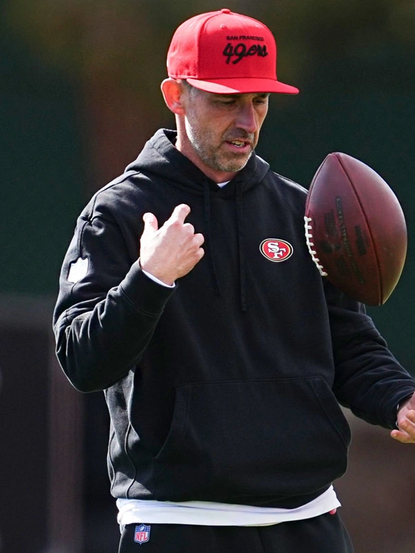 49ers Black Hoodie Kyle Shanahan