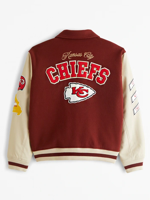 Abercrombie Kansas City Chiefs Varsity Bomber Jacket