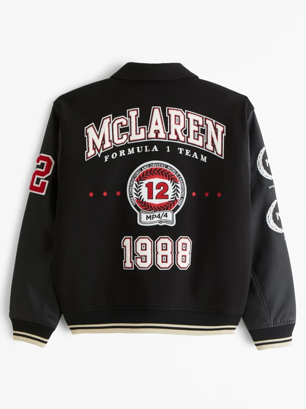 Abercrombie McLaren Formula 1 Team Varsity Bomber Jacket