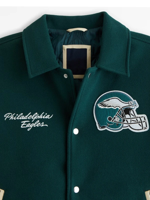 Abercrombie Philadelphia Eagles Varsity Bomber Jacket