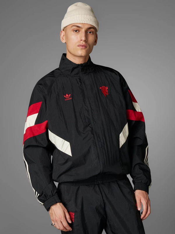 Adidas Manchester United Black Tracksuit