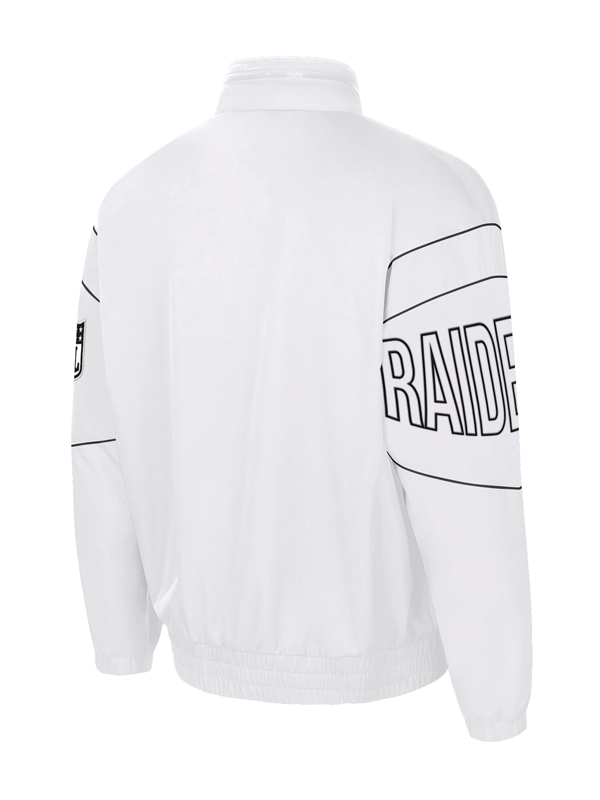 Al Davis Gust Oxford Raiders Jacket White