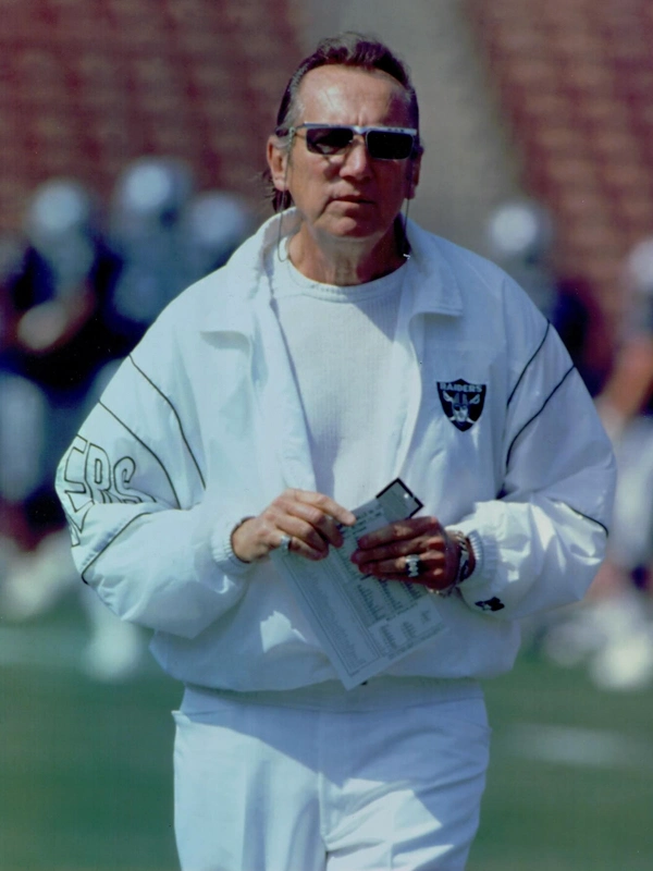 Al Davis Raiders Jacket White