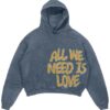 All We Need Is Love Hoodie Blue