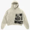 All We Need Is Love Oversized Hoodie Beige