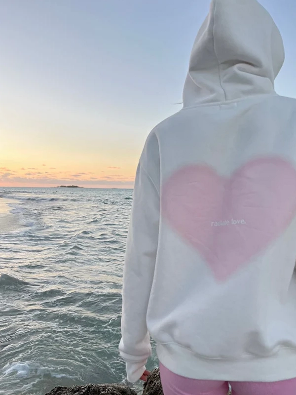 Amare Radiate Love White Hoodie