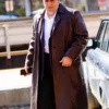 Colin Farrell Brown Leather Coat The Penguin