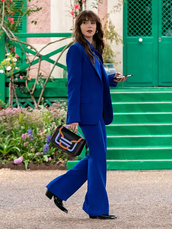 Emily in Paris S04 Emily Cooper Blue Suit