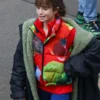 Emily in Paris S04 Lily Collins Red Puffer Vest