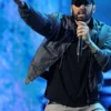 Eminem Grey Bomber Jacket with Hood