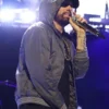 Grey Hooded Bomber Jacket Eminem